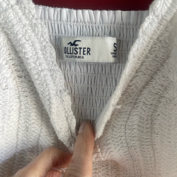 Hollister white sundress with crocheted bodice - Picture 2 of 9